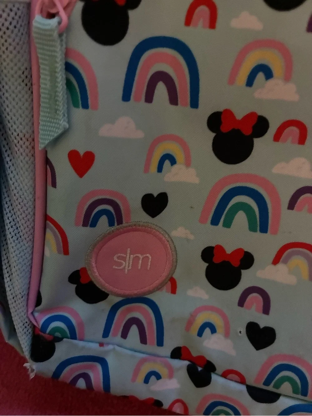 Disney Kids Minnie Rainbow Backpack - Light Blue, Pink & Multicolor